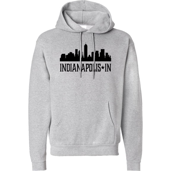 Inktastic Indianapolis Indiana City Skyline Adult Hoodie Sweatshirt