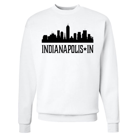 Inktastic Indianapolis Indiana City Skyline Adult Sweatshirt