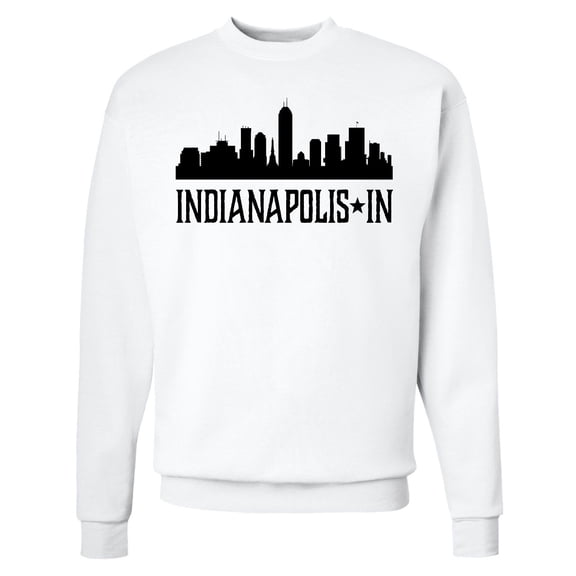 Inktastic Indianapolis Indiana City Skyline Adult Sweatshirt