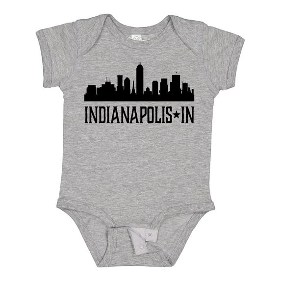 Inktastic Indianapolis Indiana City Skyline Boys or Girls Baby Bodysuit