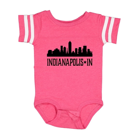 Inktastic Indianapolis Indiana City Skyline Boys or Girls Baby Bodysuit