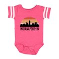 thumbnail image 1 of Inktastic Indianapolis Indiana Skyline Retro Boys or Girls Baby Bodysuit, 1 of 5