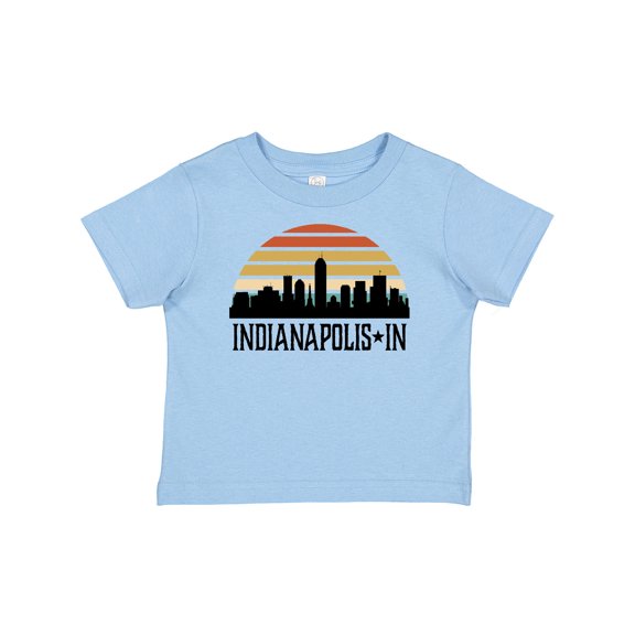 Inktastic Indianapolis Indiana Skyline Retro Boys or Girls Baby T-Shirt