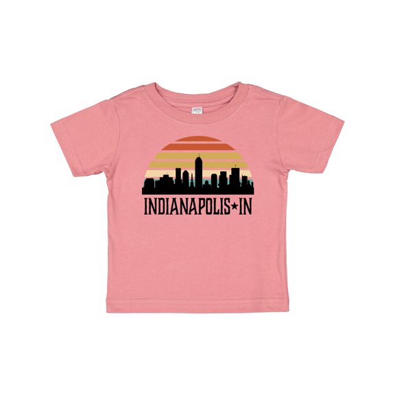Inktastic Indianapolis Indiana Skyline Retro Boys or Girls Baby T-Shirt