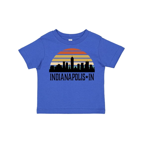 Inktastic Indianapolis Indiana Skyline Retro Boys or Girls Toddler T-Shirt