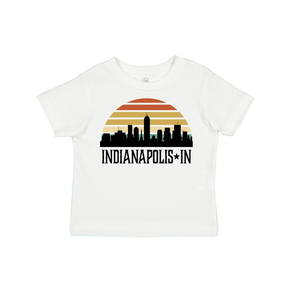 Inktastic Indianapolis Indiana Skyline Retro Boys or Girls Toddler T-Shirt