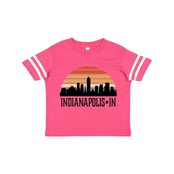 Inktastic Indianapolis Indiana Skyline Retro Boys or Girls Toddler T-Shirt