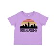 thumbnail image 1 of Inktastic Indianapolis Indiana Skyline Retro Boys or Girls Toddler T-Shirt, 1 of 5