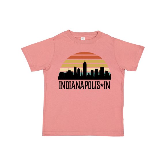 Inktastic Indianapolis Indiana Skyline Retro Boys or Girls Toddler T-Shirt