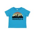 thumbnail image 1 of Inktastic Indianapolis Indiana Skyline Retro Boys or Girls Toddler T-Shirt, 1 of 5