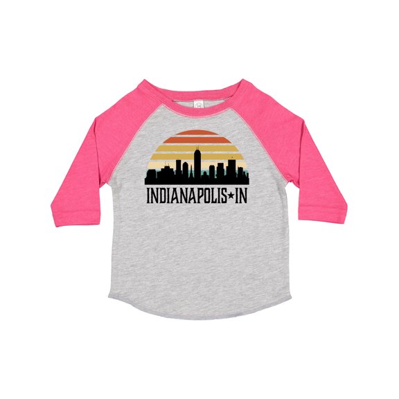 Inktastic Indianapolis Indiana Skyline Retro Boys or Girls Toddler T-Shirt