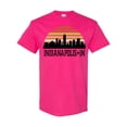 thumbnail image 1 of Inktastic Indianapolis Indiana Skyline Retro T-Shirt, 1 of 5