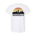 thumbnail image 1 of Inktastic Indianapolis Indiana Skyline Retro T-Shirt, 1 of 5