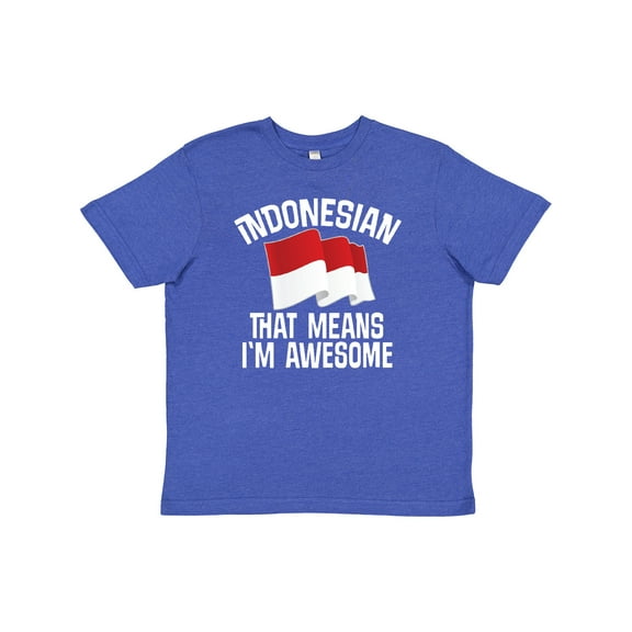 Inktastic Indonesian Gift Indonesia Flag Youth T-Shirt
