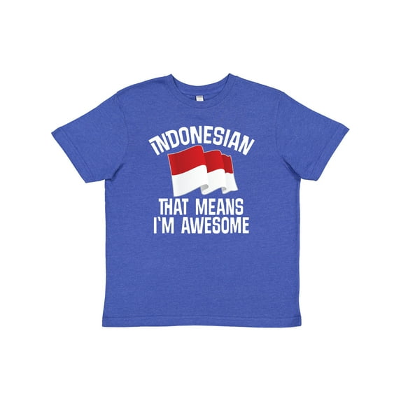 Inktastic Indonesian Gift Indonesia Flag Youth T-Shirt