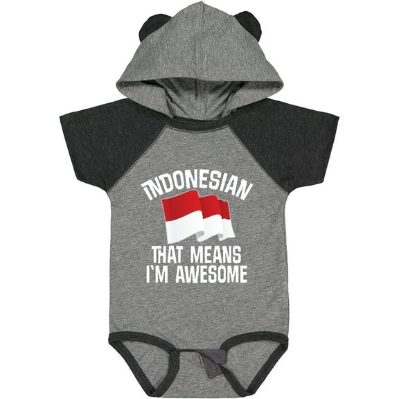 Inktastic Indonesian Indonesia Flag Boys or Girls Baby Bodysuit