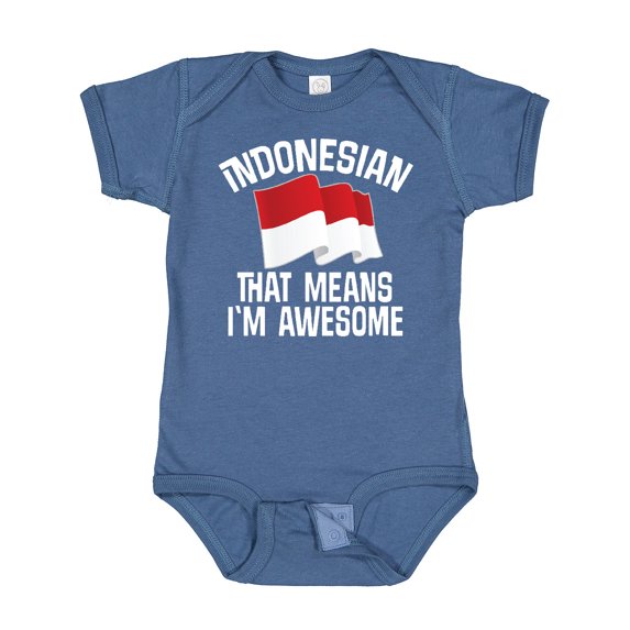 Inktastic Indonesian Indonesia Flag Boys or Girls Baby Bodysuit