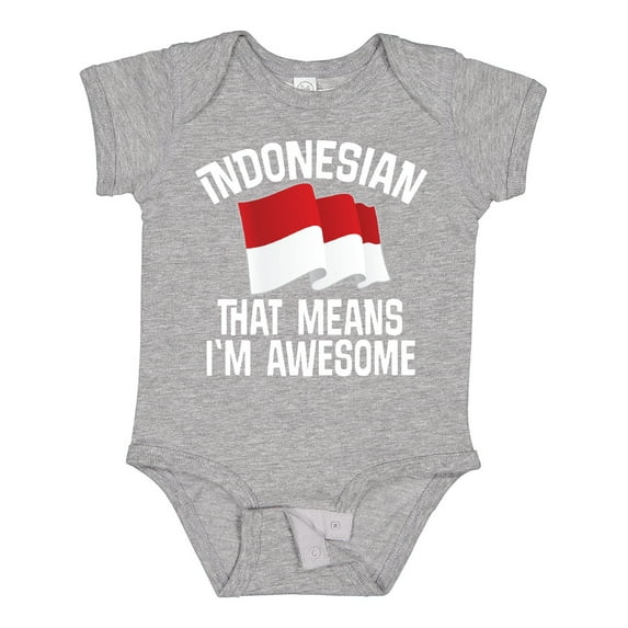 Inktastic Indonesian Indonesia Flag Boys or Girls Baby Bodysuit