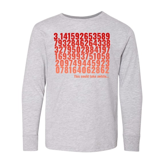Inktastic Infinate Pi Day Long Sleeve Youth T-Shirt