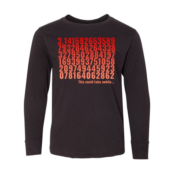 Inktastic Infinate Pi Day Long Sleeve Youth T-Shirt