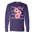 thumbnail image 1 of Inktastic Inspirational Breast Cancer Panel Long Sleeve T-Shirt, 1 of 5