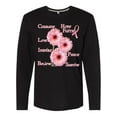 thumbnail image 1 of Inktastic Inspirational Breast Cancer Panel Long Sleeve T-Shirt, 1 of 5