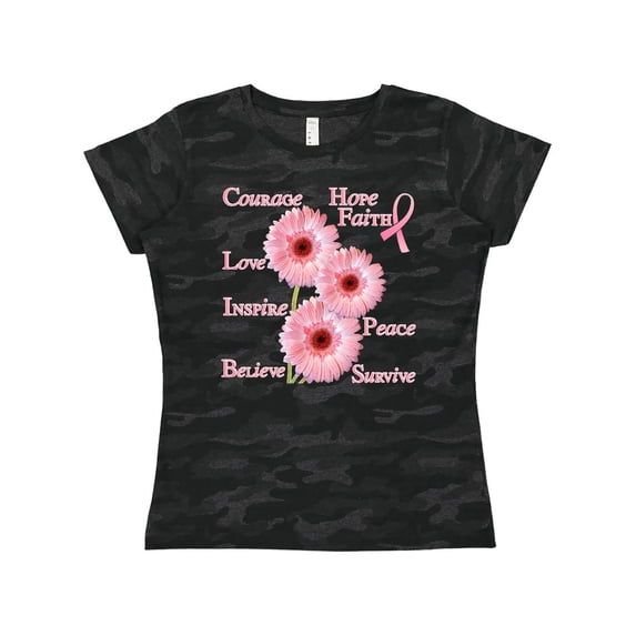 Inktastic Inspirational Breast Cancer Panel Women's T-Shirt