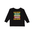 thumbnail image 1 of Inktastic Inspirational Political Black History Month Boys or Girls Long Sleeve Toddler T-Shirt, 1 of 5