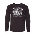 thumbnail image 1 of Inktastic Inspirational Quote In a World You Can be Anything be Kind Long Sleeve Youth T-Shirt, 1 of 5