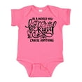 thumbnail image 1 of Inktastic Inspirational Quote in a World You Can Be Anything Be Kind Boys or Girls Baby Bodysuit, 1 of 5