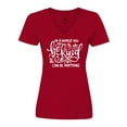 thumbnail image 1 of Inktastic Inspirational Quote in a World You Can Be Anything Be Kind Women's V-Neck T-Shirt, 1 of 5