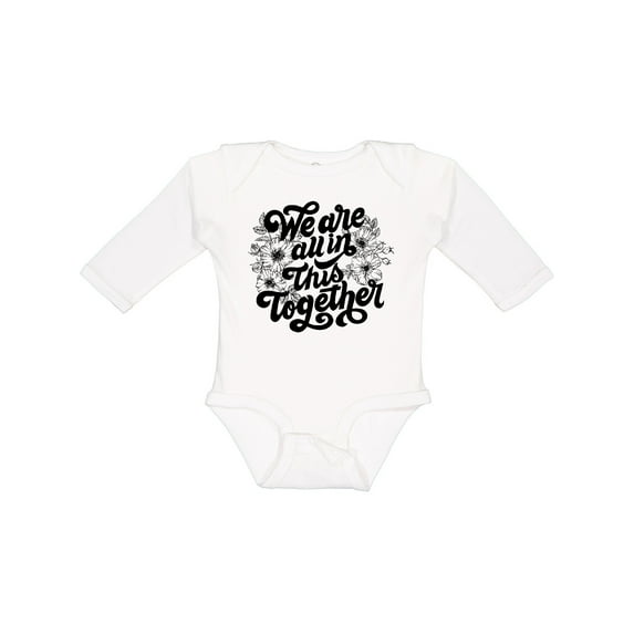 Inktastic Inspirational We Are All In This Together Boys or Girls Long Sleeve Baby Bodysuit