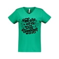 thumbnail image 1 of Inktastic Inspirational We Are All in This Together Women's V-Neck T-Shirt, 1 of 5