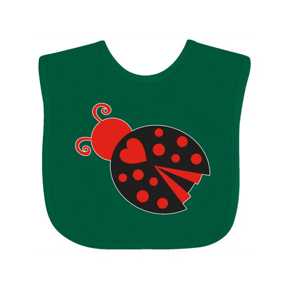 Inktastic Inverse Ladybug Girls Baby Bib