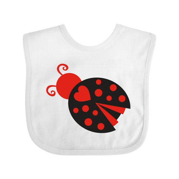 Inktastic Inverse Ladybug Girls Baby Bib