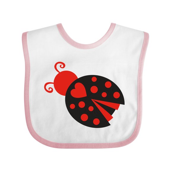 Inktastic Inverse Ladybug Girls Baby Bib