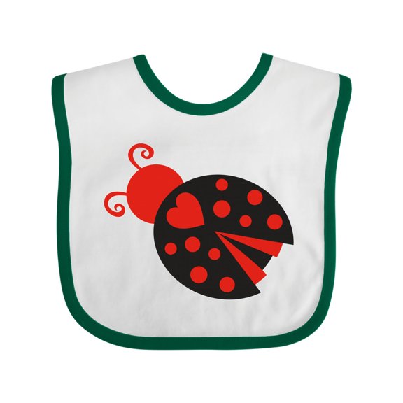 Inktastic Inverse Ladybug Girls Baby Bib