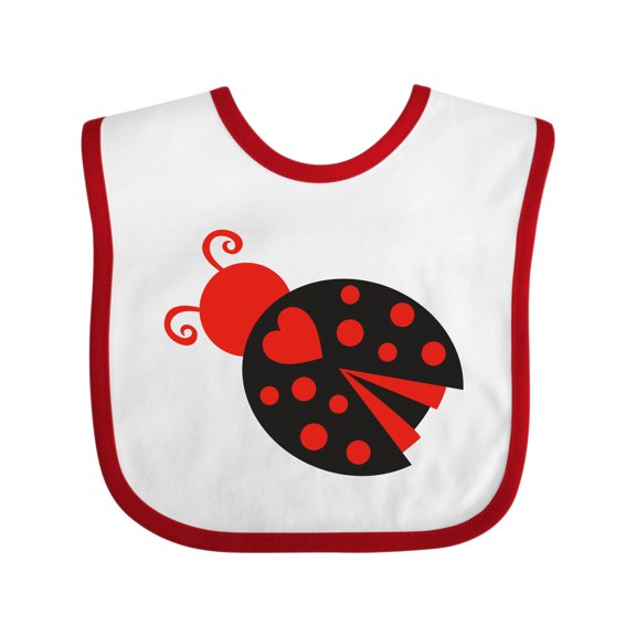 Inktastic Inverse Ladybug Girls Baby Bib