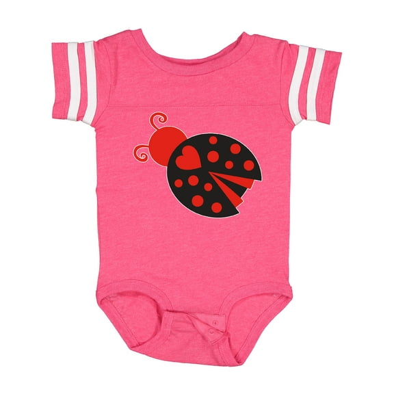 Inktastic Inverse Ladybug Girls Baby Bodysuit