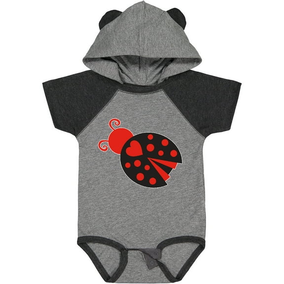 Inktastic Inverse Ladybug Girls Baby Bodysuit