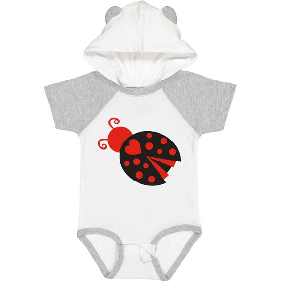 Inktastic Inverse Ladybug Girls Baby Bodysuit