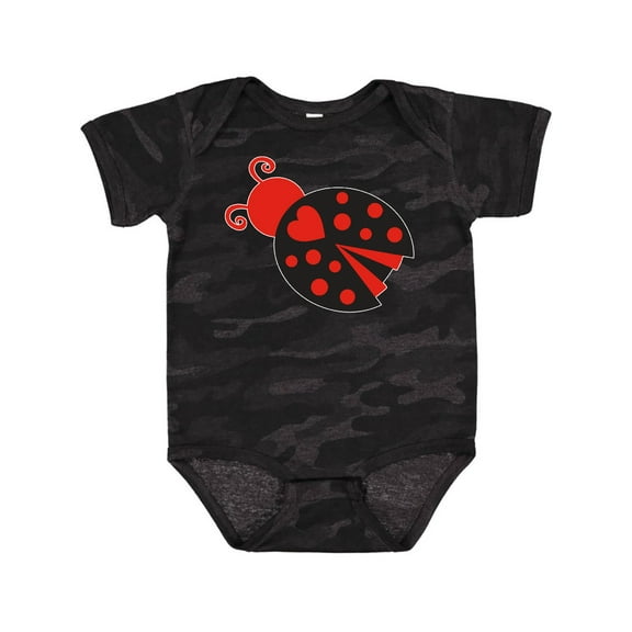 Inktastic Inverse Ladybug Girls Baby Bodysuit
