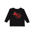thumbnail image 1 of Inktastic Inverse Ladybug Girls Long Sleeve Toddler T-Shirt, 1 of 5