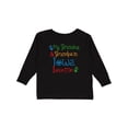 thumbnail image 1 of Inktastic Iowa Grandma Grandpa Loves Me Boys or Girls Long Sleeve Toddler T-Shirt, 1 of 5