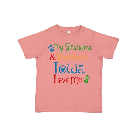 Inktastic Iowa Grandma Grandpa Loves Me Boys or Girls Toddler T-Shirt
