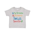 thumbnail image 1 of Inktastic Iowa Grandma Grandpa Loves Me Boys or Girls Toddler T-Shirt, 1 of 5