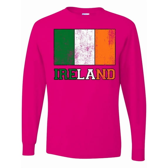 Inktastic Ireland Flag Long Sleeve T-Shirt