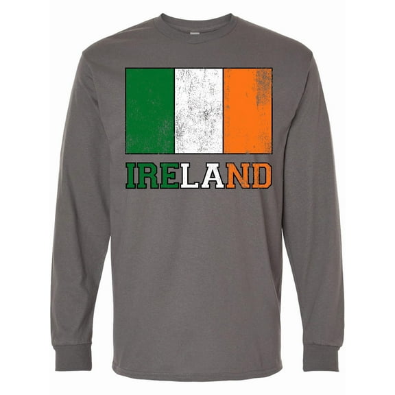 Inktastic Ireland Flag Long Sleeve T-Shirt