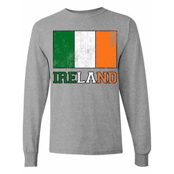 Inktastic Ireland Flag Long Sleeve T-Shirt