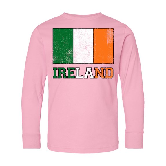 Inktastic Ireland Flag Long Sleeve Youth T-Shirt